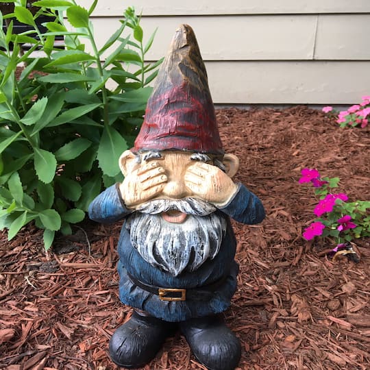 Santa's Workshop 18.5'' See No Evil Gnome Accent